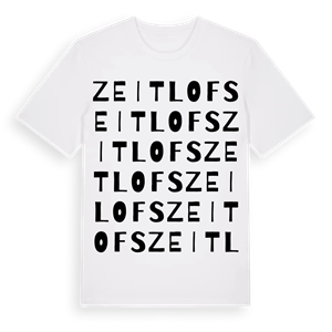 Zeitlofs ordlek t-shirt – ekologisk bomull t-shirt från Pinshirt