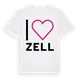 Jag älskar Zell t-shirt stort tryck
