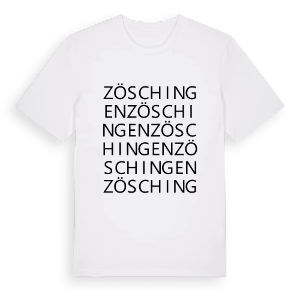 Zöschingen ordlek t-shirt – ekologisk bomull t-shirt från Pinshirt