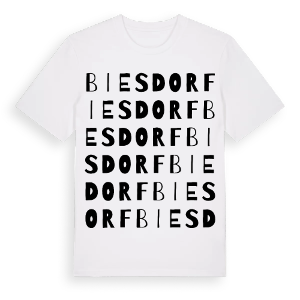Biesdorf ordlek t-shirt – ekologisk bomull t-shirt från Pinshirt