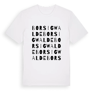 Borsigwalde ordlek t-shirt – ekologisk bomull t-shirt från Pinshirt