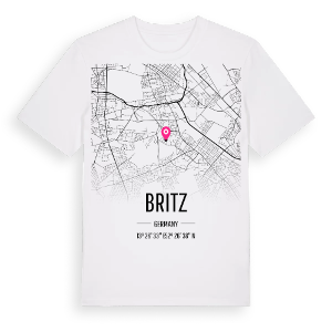 Britz karta t-shirt – ekologisk bomull t-shirt från Pinshirt
