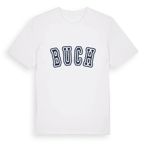 Buch college t-shirt – ekologisk bomull t-shirt från Pinshirt