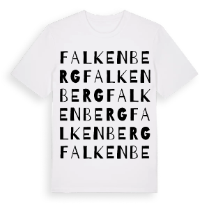 Falkenberg ordlek t-shirt – ekologisk bomull t-shirt från Pinshirt