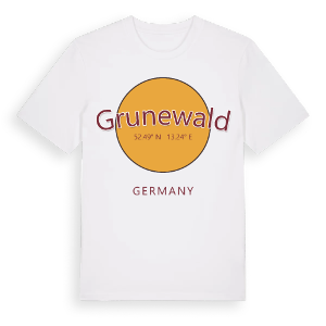 Grunewald cirkel t-shirt – ekologisk bomull t-shirt från Pinshirt