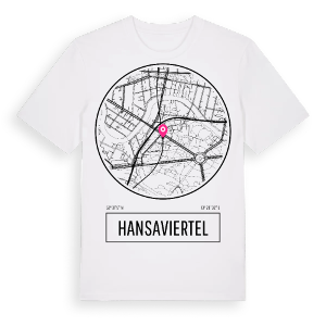 Hansaviertel t-shirt – ekologisk bomull t-shirt från Pinshirt