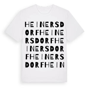 Heinersdorf ordlek t-shirt – ekologisk bomull t-shirt från Pinshirt