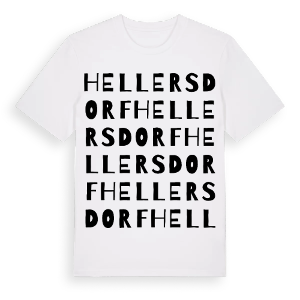 Hellersdorf ordlek t-shirt – ekologisk bomull t-shirt från Pinshirt