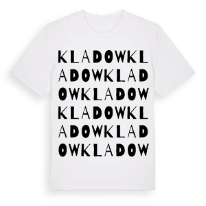 Kladow ordlek t-shirt – ekologisk bomull t-shirt från Pinshirt