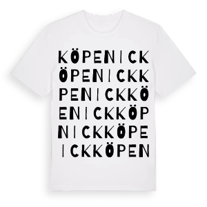 Köpenick ordlek t-shirt – ekologisk bomull t-shirt från Pinshirt