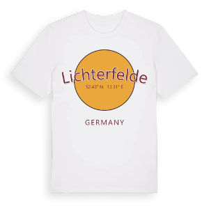 Lichterfelde cirkel t-shirt – ekologisk bomull t-shirt från Pinshirt