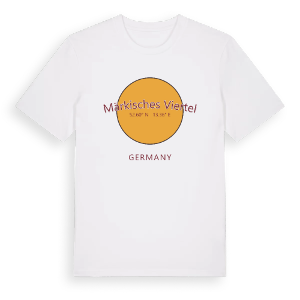 Märkisches Viertel cirkel t-shirt – ekologisk bomull t-shirt från Pinshirt