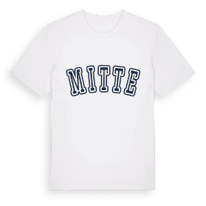 Mitte college t-shirt – ekologisk bomull t-shirt från Pinshirt