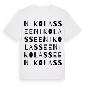 Nikolassee ordlek t-shirt – ekologisk bomull t-shirt från Pinshirt