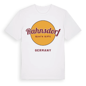 Rahnsdorf cirkel t-shirt – ekologisk bomull t-shirt från Pinshirt
