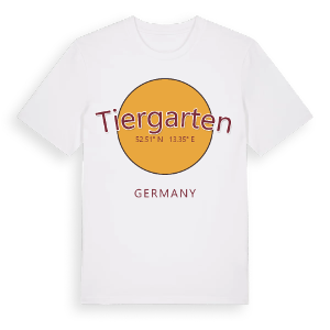 Tiergarten cirkel t-shirt – ekologisk bomull t-shirt från Pinshirt