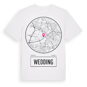 Wedding t-shirt – ekologisk bomull t-shirt från Pinshirt