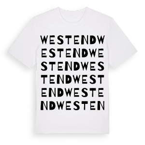 Westend ordlek t-shirt – ekologisk bomull t-shirt från Pinshirt