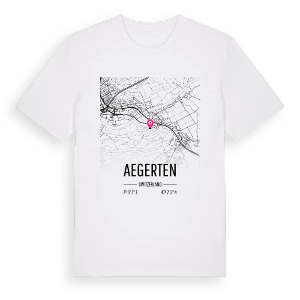 Aegerten karta t-shirt – ekologisk bomull t-shirt från Pinshirt