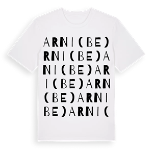 Arni (BE) ordlek t-shirt – ekologisk bomull t-shirt från Pinshirt