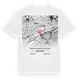 Arrondissement administratif du Jura bernois karta t-shirt