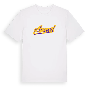 Auswil baseball t-shirt – ekologisk bomull t-shirt från Pinshirt