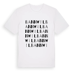 Bannwil ordlek t-shirt – ekologisk bomull t-shirt från Pinshirt