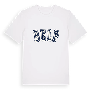 Belp college t-shirt – ekologisk bomull t-shirt från Pinshirt