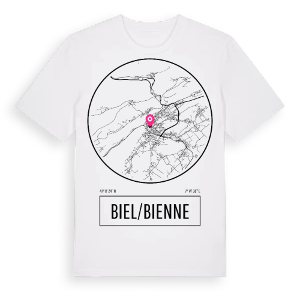 Biel/Bienne t-shirt – ekologisk bomull t-shirt från Pinshirt