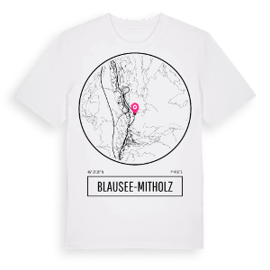 Blausee-Mitholz t-shirt – ekologisk bomull t-shirt från Pinshirt