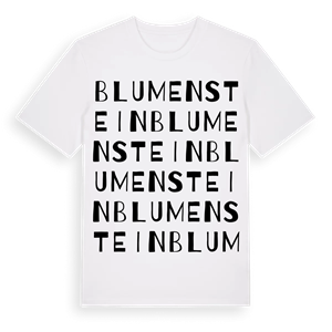 Blumenstein ordlek t-shirt – ekologisk bomull t-shirt från Pinshirt