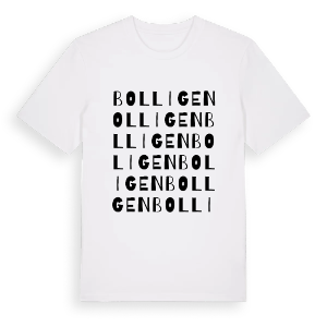 Bolligen ordlek t-shirt – ekologisk bomull t-shirt från Pinshirt