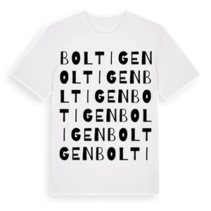 Boltigen ordlek t-shirt – ekologisk bomull t-shirt från Pinshirt