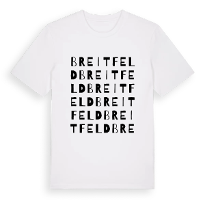 Breitfeld ordlek t-shirt – ekologisk bomull t-shirt från Pinshirt