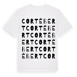 Cortébert ordlek t-shirt – ekologisk bomull t-shirt från Pinshirt