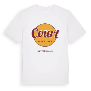 Court cirkel t-shirt – ekologisk bomull t-shirt från Pinshirt