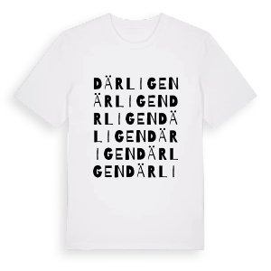 Därligen ordlek t-shirt – ekologisk bomull t-shirt från Pinshirt
