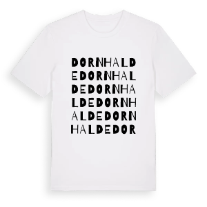 Dornhalde ordlek t-shirt – ekologisk bomull t-shirt från Pinshirt