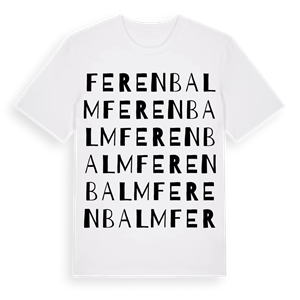 Ferenbalm ordlek t-shirt – ekologisk bomull t-shirt från Pinshirt