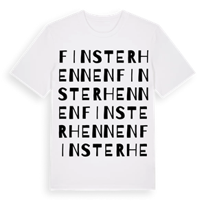 Finsterhennen ordlek t-shirt – ekologisk bomull t-shirt från Pinshirt