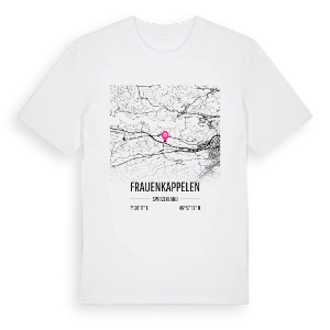 Frauenkappelen karta t-shirt – ekologisk bomull t-shirt från Pinshirt