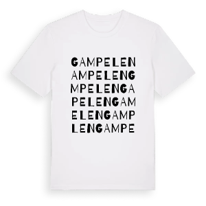 Gampelen ordlek t-shirt – ekologisk bomull t-shirt från Pinshirt