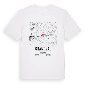 Grandval karta t-shirt – ekologisk bomull t-shirt från Pinshirt