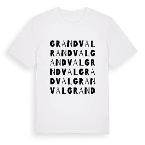 Grandval ordlek t-shirt – ekologisk bomull t-shirt från Pinshirt