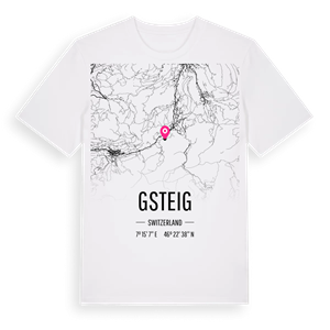 Gsteig karta t-shirt – ekologisk bomull t-shirt från Pinshirt