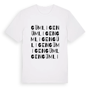 Gümligen ordlek t-shirt – ekologisk bomull t-shirt från Pinshirt
