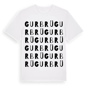 Gurbrü ordlek t-shirt – ekologisk bomull t-shirt från Pinshirt