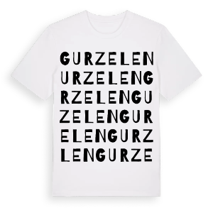 Gurzelen ordlek t-shirt – ekologisk bomull t-shirt från Pinshirt
