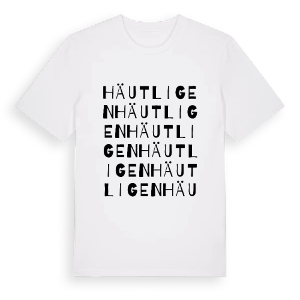 Häutligen ordlek t-shirt – ekologisk bomull t-shirt från Pinshirt