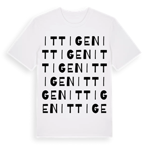 Ittigen ordlek t-shirt – ekologisk bomull t-shirt från Pinshirt